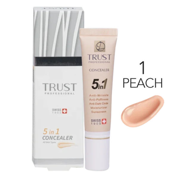 کانسیلر 5 در 1 تراست | SPF30 | آبرسان دور چشم | پف دور چشم | تراست | تیرگی دورچشم | جوانسازی | چین و چروک | روشن کننده | ضد آفتاب | ضد آفتاب دور چشم | ضد آفتاب رنگی | ضد پیری | ضد چروک | کانسیلر | ویتامین ای | ویتامین سی