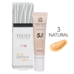 کانسیلر 5 در 1 تراست | SPF30 | آبرسان دور چشم | پف دور چشم | تراست | تیرگی دورچشم | جوانسازی | چین و چروک | روشن کننده | ضد آفتاب | ضد آفتاب دور چشم | ضد آفتاب رنگی | ضد پیری | ضد چروک | کانسیلر | ویتامین ای | ویتامین سی