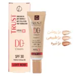 دی دی کرم پلاس تراست | SPF30 | UVA | UVB | الاستین | تراست | جوانسازی | چین و چروک | دی دی کرم | دی دی کرم پلاس | ضد آفتاب | ضد آفتاب رنگی | ضد پیری | ضد چروک | فاقد چربی | کرم پودر | کلاژن | هیالورونیک