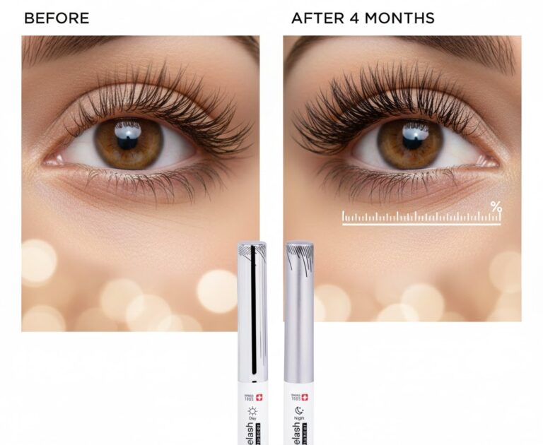 بنر سرم تقویت مژه تراست | مژههای بلندتر و پرپشتتر | سرم روز و شب تراست
