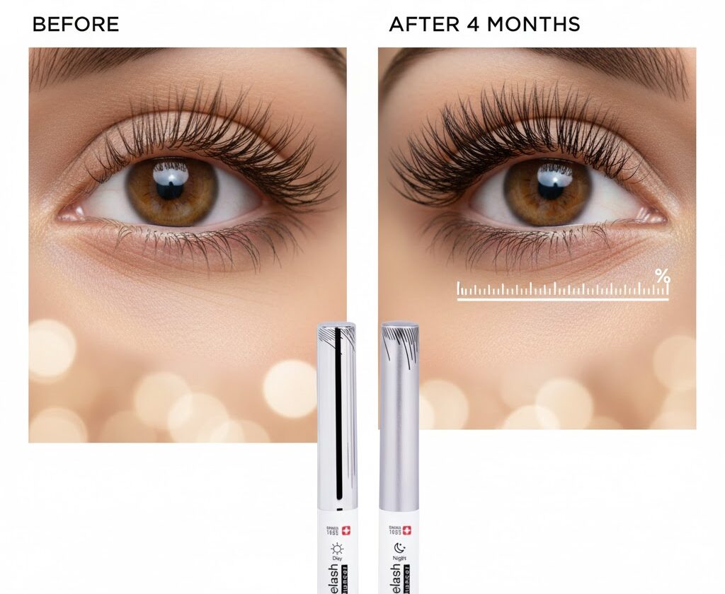 بنر سرم تقویت مژه تراست | مژه‌های بلندتر و پرپشت‌تر | سرم روز و شب تراست