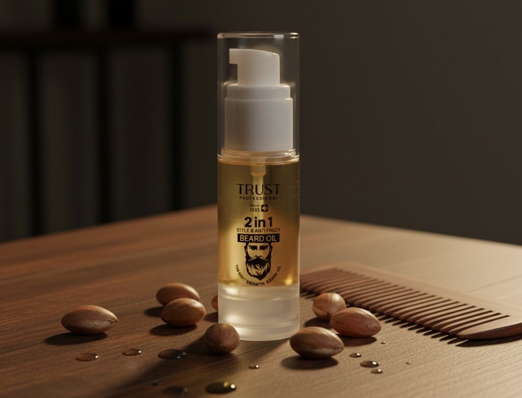 روغن تقویت ریش تراست؛ فرمولاسیون تخصصی برای رشد و نرمی ریش آقایان