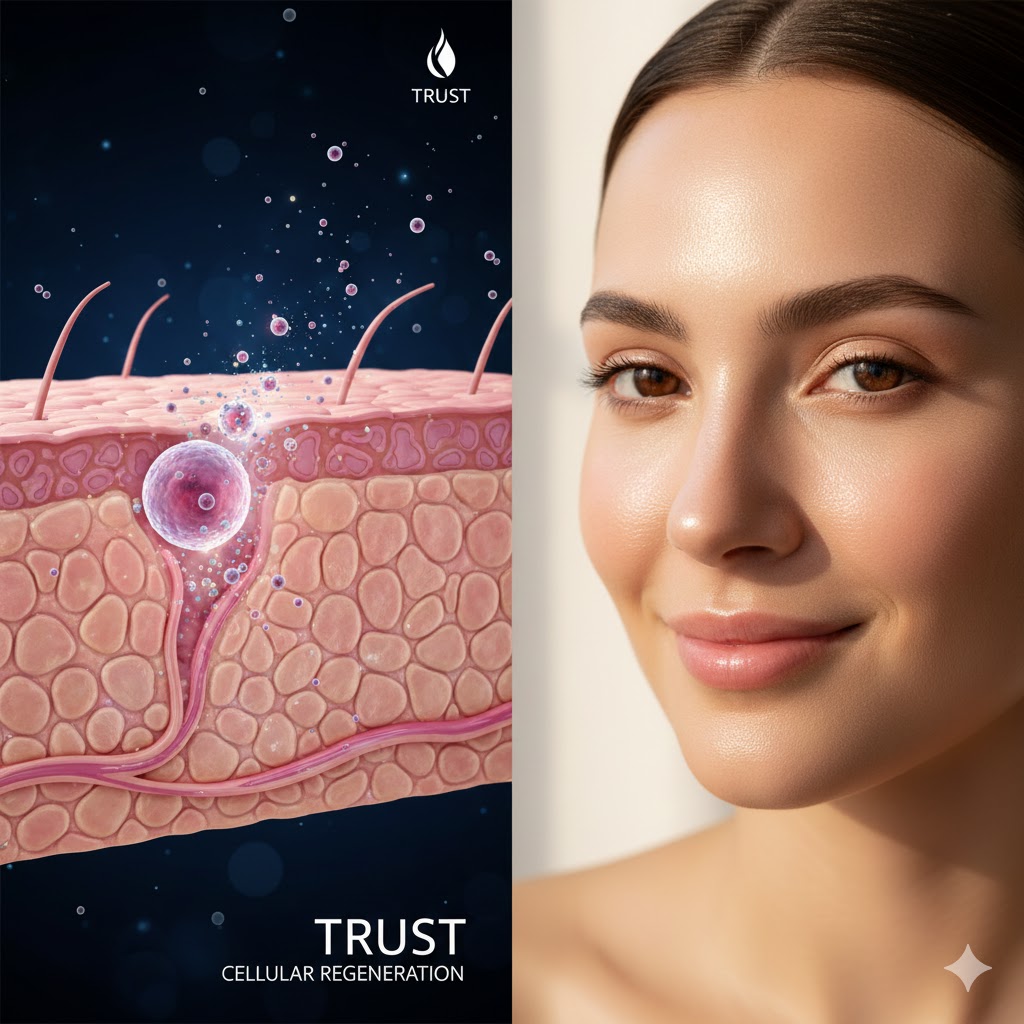تاثیر محصولات تراست بر نوسازی سلولی پوست