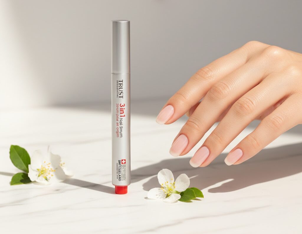 ترمیم ناخن بعد از کاشت,تقویت‌کننده ناخن خانگی,علت پوسته شدن دور ناخن,بهترین محلول ضد قارچ ناخن,افزایش سرعت رشد ناخن,خرید محصولات تراست با اسنپ پی,ناخن شکننده,کوتیکول ناخن,تقویت ناخن, سرم تقویت‌کننده و ترمیم‌کننده ناخن تراست روی میز سنگی