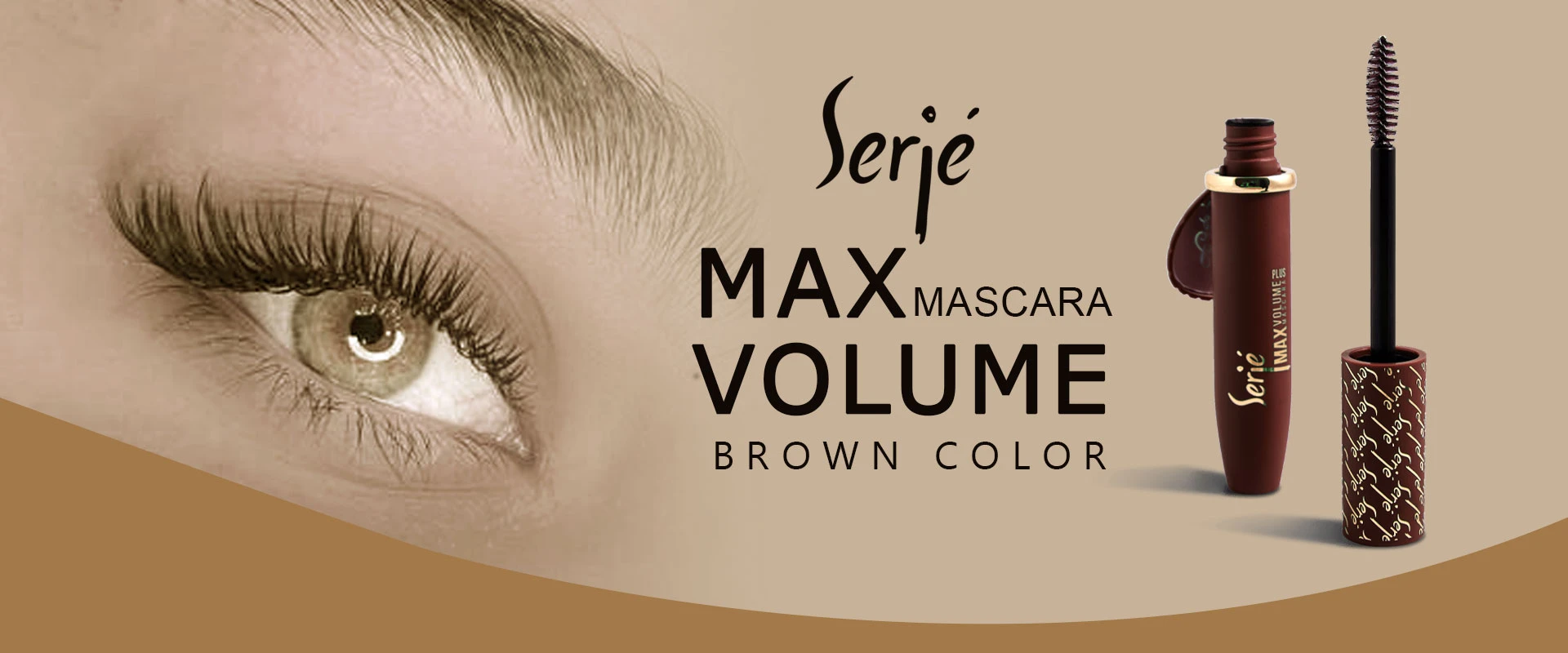 ریمل قهوه ای حجم دهنده مژه سرژه - ریمل رنگی - ماسکارا - تراست گوبیوتی قسطی اعتباری اسنپ پی ترب پی پرداخت 4 مرحله ای